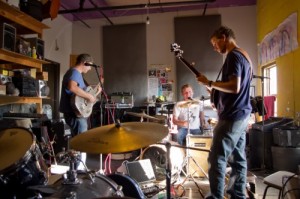 band rehearsing